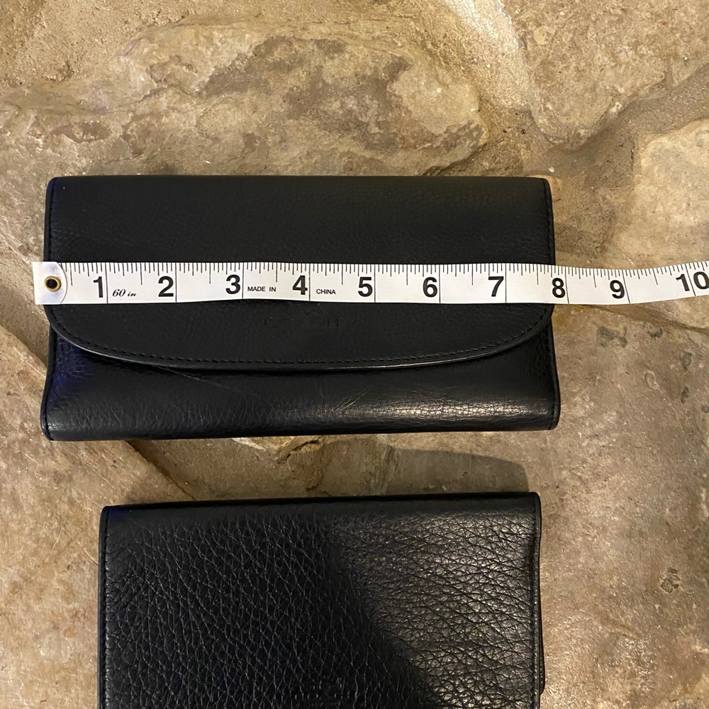 Coach wallet and checkbook cover black - Picture 12 of 15